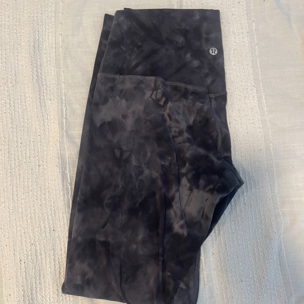 Lululemon Align High Rise Legging (8) -  Diamond Dye Pitch Grey Graphite Grey
